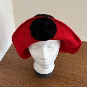 Vintage Everitt Red Knit Hat